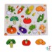 Puzzle incastru legume cu desen